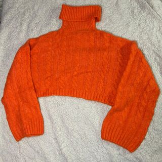 Jersey de punto naranja