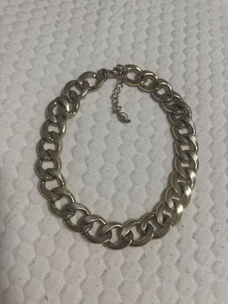 Collar cadena dorada y plateada