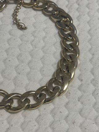 Collar cadena dorada y plateada
