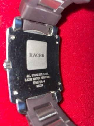 Reloj RACER Negro y Plateado