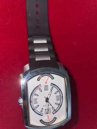 Reloj RACER Negro y Plateado