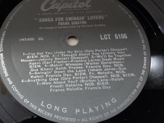 Vinilo Frank Sinatra Songs for Swingin' Lovers!