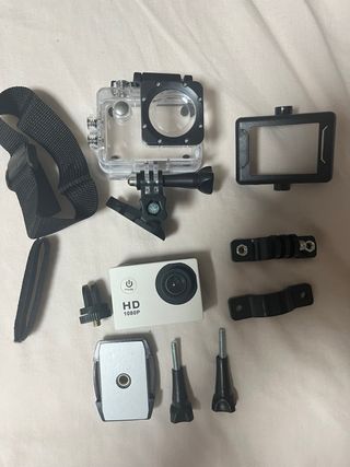 Cámara Deportiva HD 1080p + Accesorios