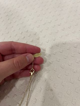 Collar Salvatore de plata Oro Bañado Perla Blanca