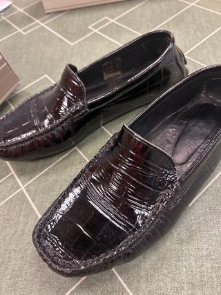 Zapatos Fosco Mujer Negros Charol