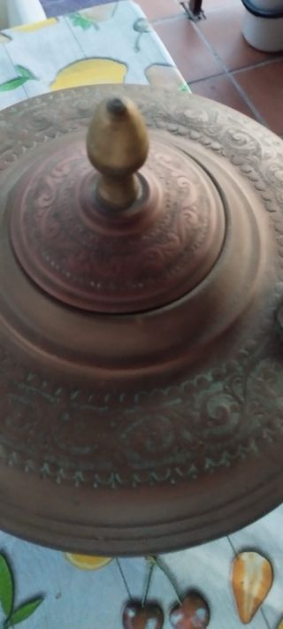 Tetera de cobre antigua