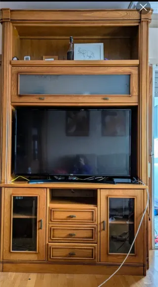 Mueble TV madera maciza