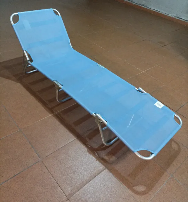 Hamaca Tumbona Plegable Azul a estrenar 