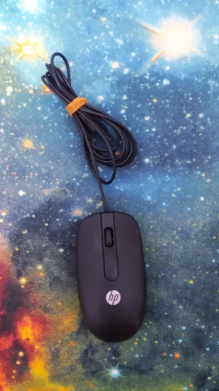 Ratón HP con conexión USB y sensor óptico