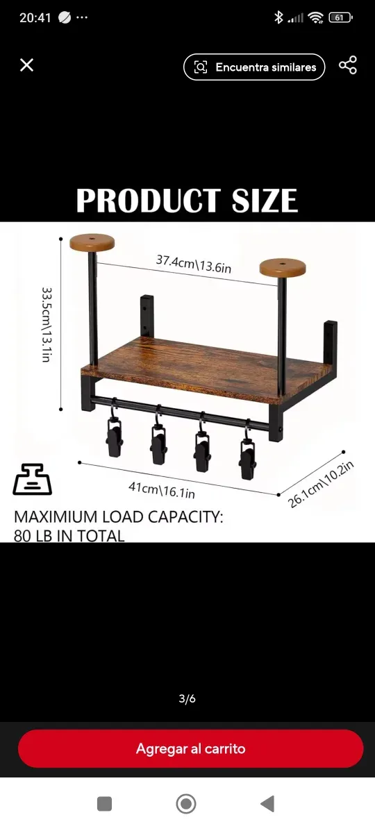 Estante para cascos y chaquetas de moto