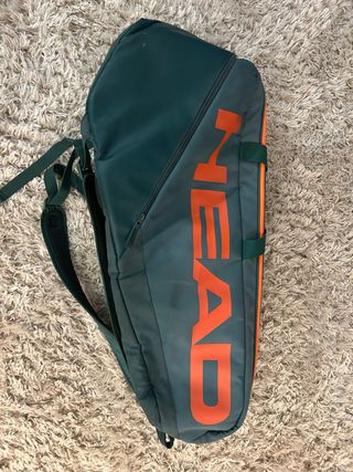 Raquetero Head Tenis Verde Naranja