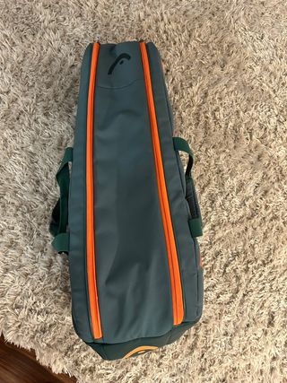 Raquetero Head Tenis Verde Naranja