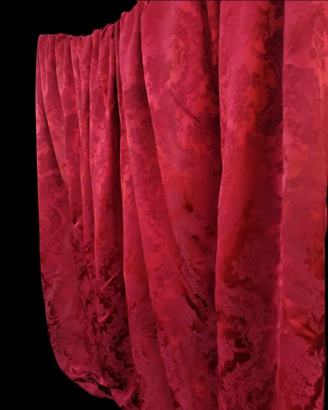 Gran Cortina Damasco Rojo Antigua