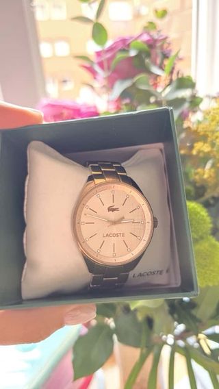 Reloj Lacoste Dorado y Rosa