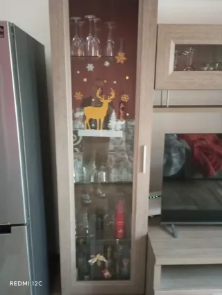 Mobile soggiorno legno e vetro