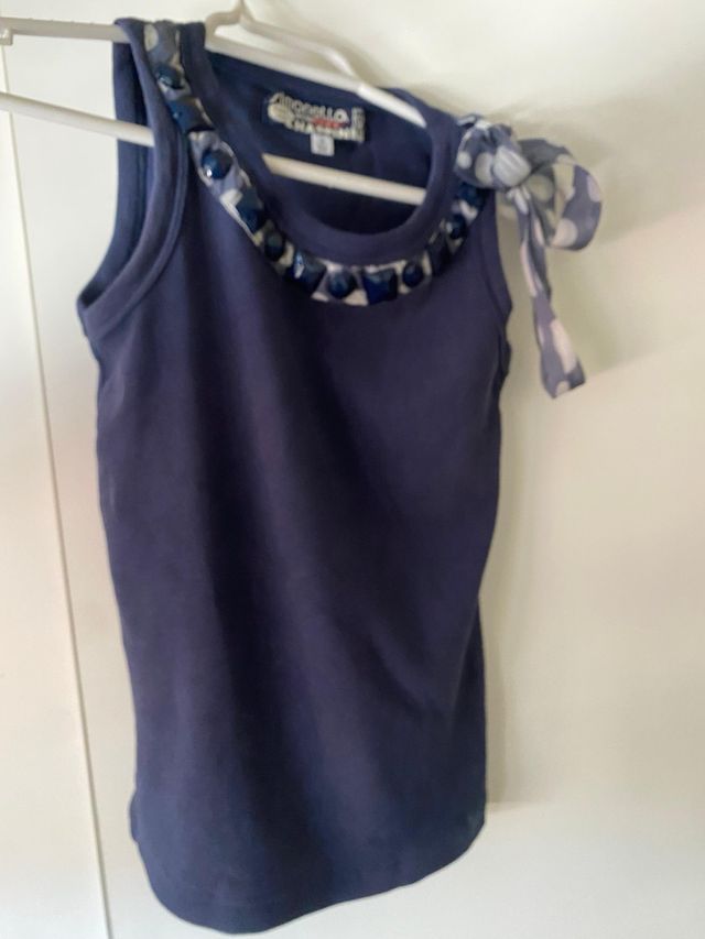 Camiseta niña con pedrería, Simonetta