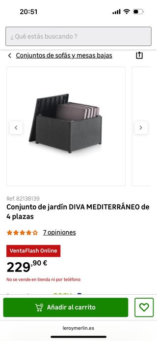 Conjunto de jardín DIVA de 4 plazas Leroy Merlin