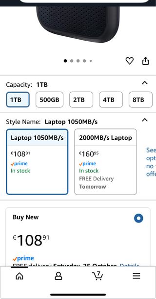 SanDisk SSD Externa 1TB Portátil