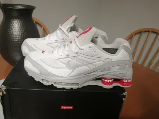 Nike Shox Supreme Blancas Rojas