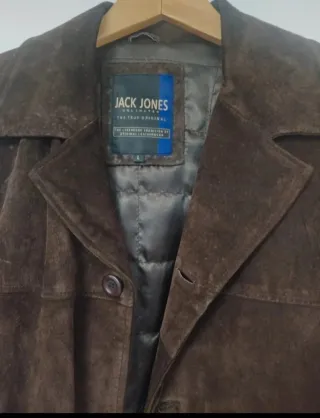 Chaqueta Jack & Jones de ante marrón, (Talla L)