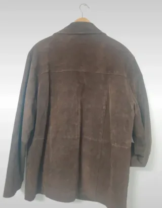 Chaqueta Jack & Jones de ante marrón, (Talla L)