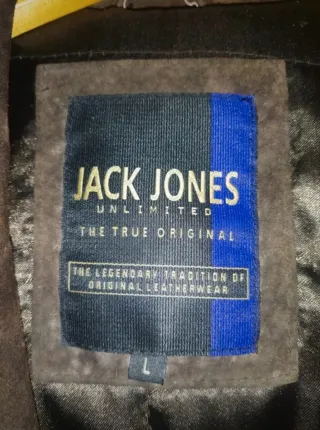 Chaqueta Jack & Jones de ante marrón, (Talla L)
