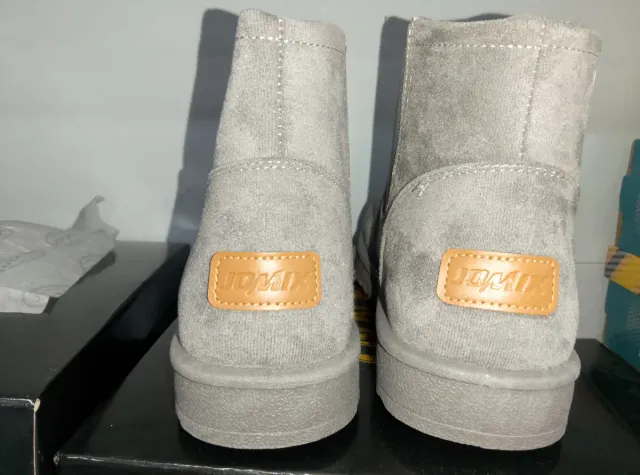 Stivaletti scamosciati uomo grigi N 45