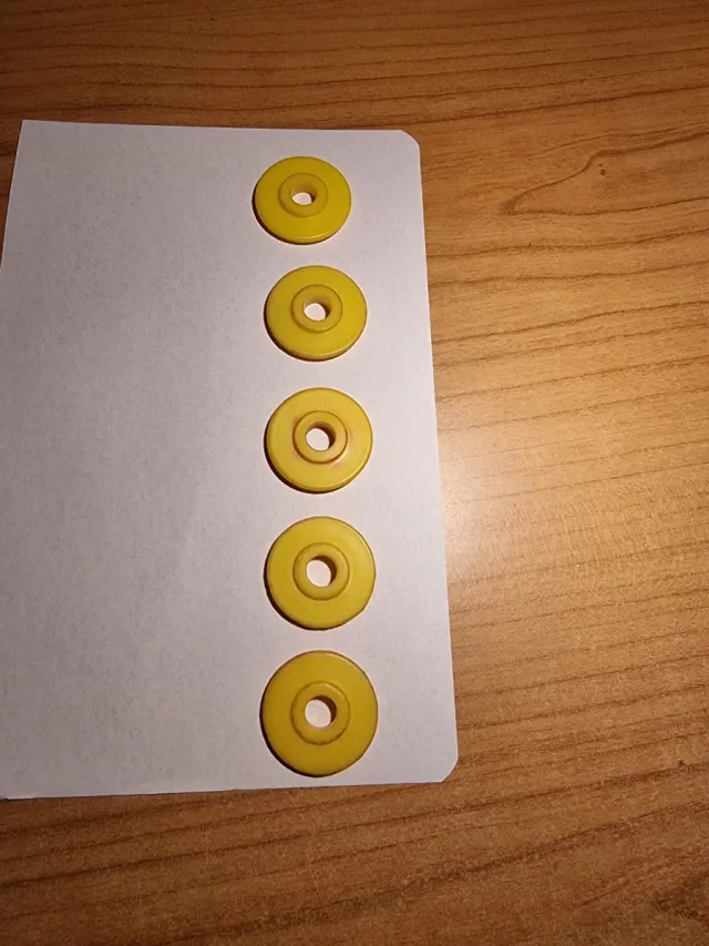 Fichas de feria amarillas