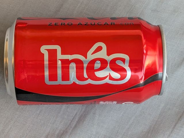 Lata Coca-Cola Zero Inés Vacía