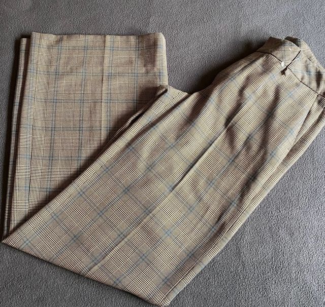 Pantalón pierna ancha Mexx cuadros