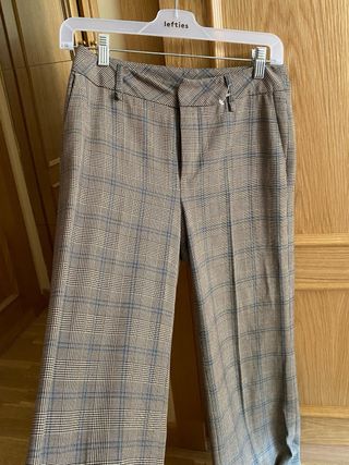 Pantalón pierna ancha Mexx cuadros