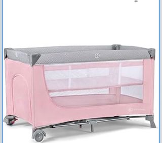Cuna de viaje Kinderkraft rosa