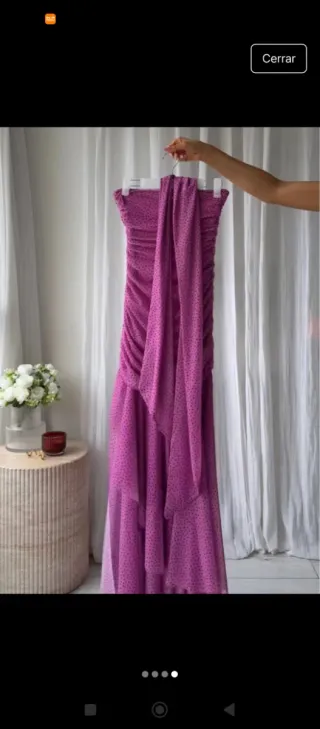 Vestido Zara Morado Eventos