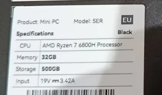 Mini PC Beelink SER5 MAX Negro