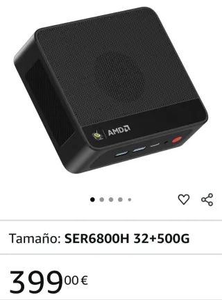 Mini PC Beelink SER5 MAX Negro