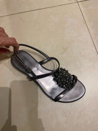 Sandalias vestir VOGUE plateadas