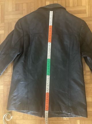 Chaqueta Cuero Biker Vintage Negra