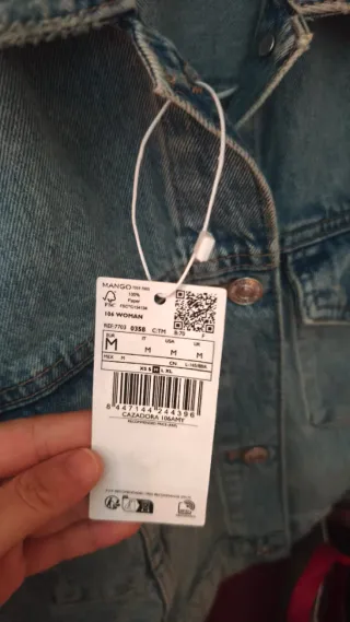 Cazadora vaquera Mango azul