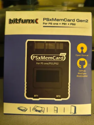 Bitfunx PSxMemCard Gen2 para PS1/PS2