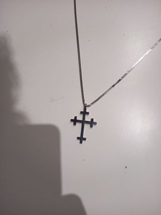 Collar Cruz Plata