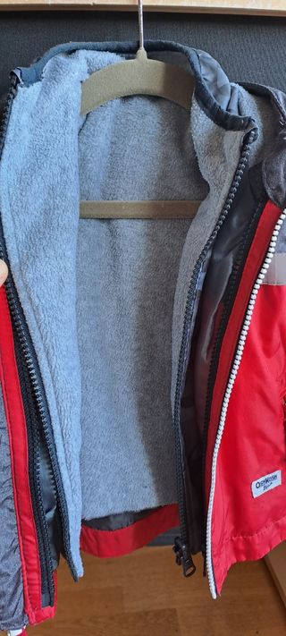 Chaqueta OshKosh B'gosh 2 en 1 Gris/Rojo
