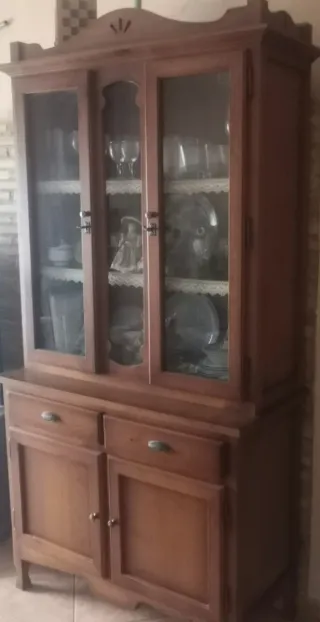 Mueble de salón rústico madera