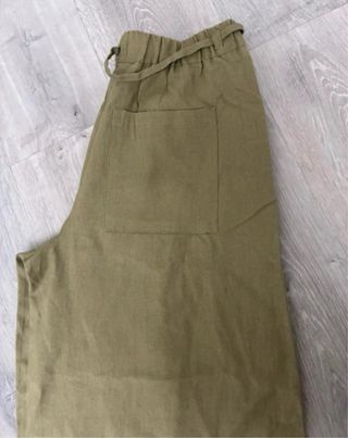 Pantalón Zara Verde Oliva Talla S