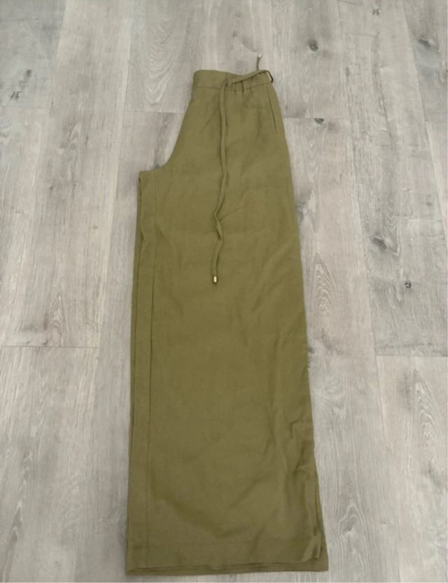Pantalón Zara Verde Oliva Talla S