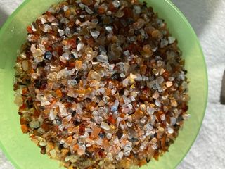 Chips de cuarzo cornalina