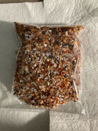 Chips de cuarzo cornalina