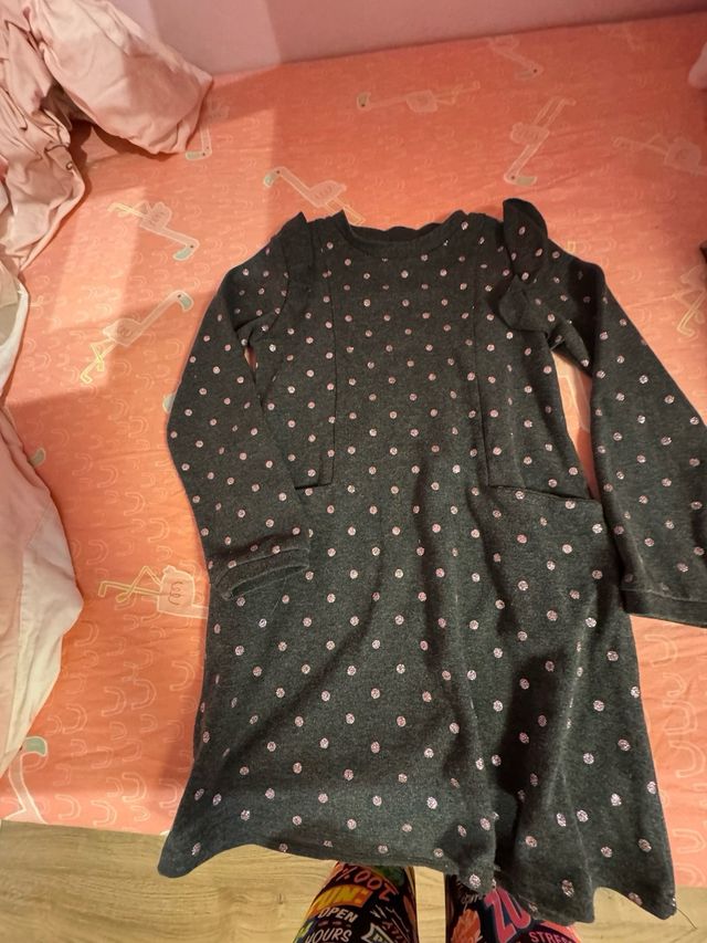 Vestido niña lunares rosa talla 6 mayoral