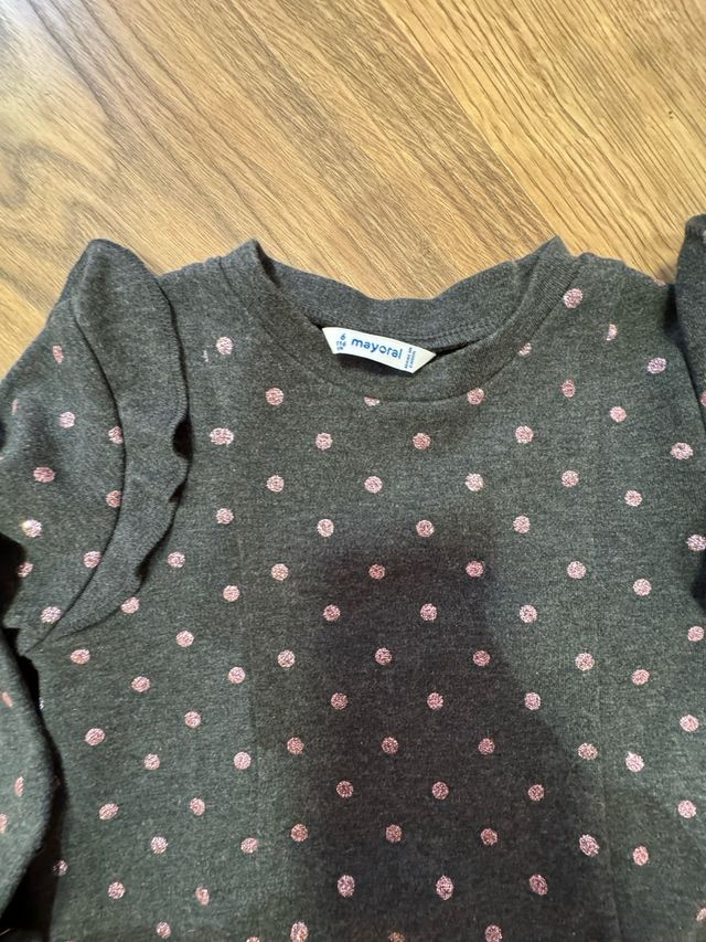 Vestido niña lunares rosa talla 6 mayoral