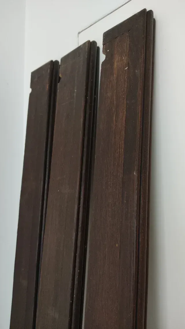 3 Baldas de Madera Maciza