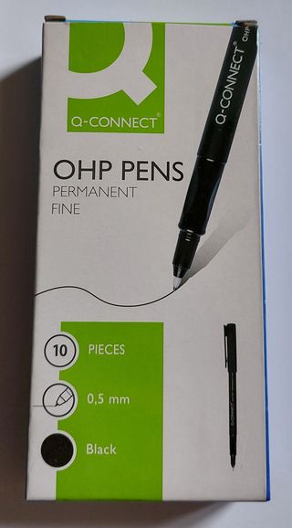 10 rotuladores permanentes Q-Connect